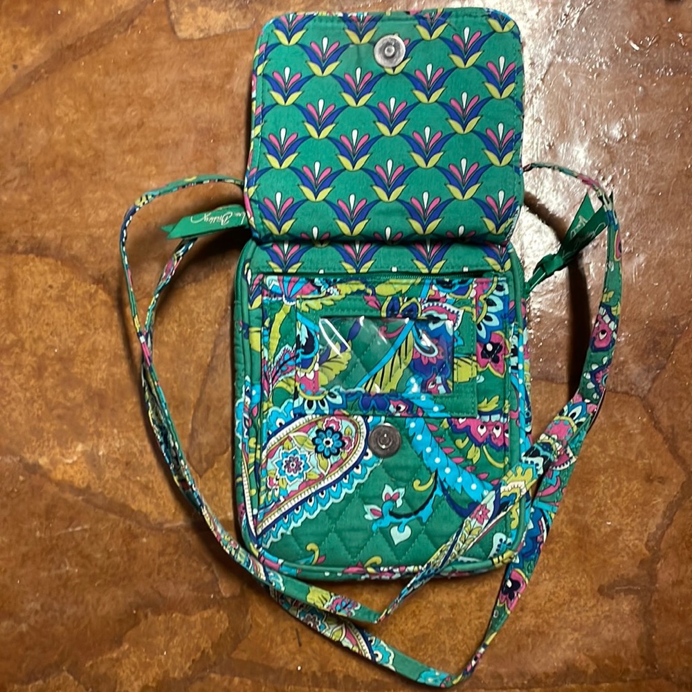 Like new Green Paisley Vera Bradley Crossbody Bag